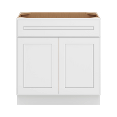 CNC Luxor 5-Piece White 33" W X 34 1/2" H X 21" D Double Door Vanity Sink Base Cabinet