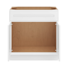 CNC Luxor 5-Piece White 33" W X 34 1/2" H X 21" D Double Door Vanity Sink Base Cabinet