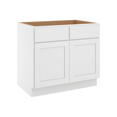 CNC Luxor White 36" W Removable Vanity Base Cabinet