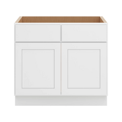 CNC Luxor White 36" W Removable Vanity Base Cabinet