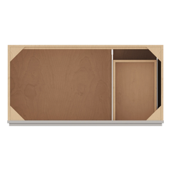 CNC Luxor 5-Piece Misty Grey 42" W Double Door 2 Drawers Right Vanity Sink Base Cabinet