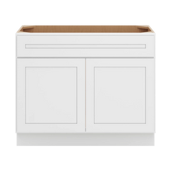CNC Luxor 5-Piece White 42" W X 34 1/2" H X 21" D Double Door Vanity Sink Base Cabinet