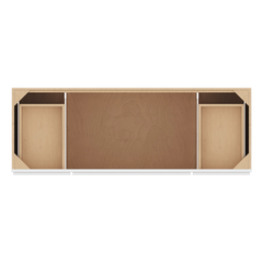 CNC Luxor 5-Piece White 60" W Vanity Drawer Single Sink Base Cabinet