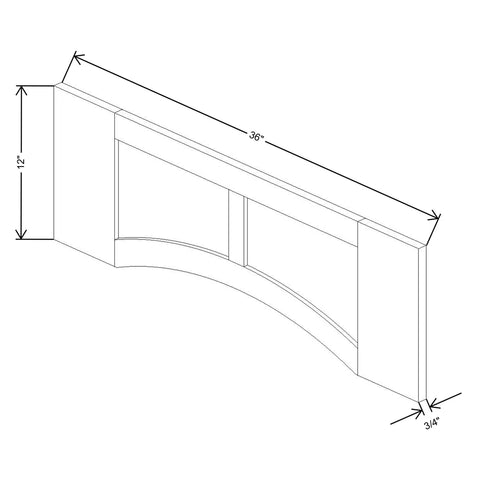Fabuwood Allure Fusion Dove  36"W Arched-Raised Panel
