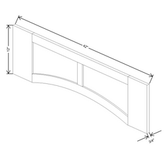 Fabuwood Allure Galaxy Mocha 42"W Arched-Raised Panel