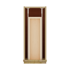 Modernform Cabinet Natural Shaker 09" W X 34 1/2" H X 21" D Base 1 Door/1 Drawer