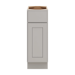 CNC Luxor Misty Grey 12" W Single Door Vanity Base Cabinet