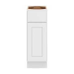 CNC Luxor White 12" W Single Door Vanity Base Cabinet