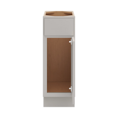 CNC Luxor Misty Grey 12" W Single Door Vanity Base Cabinet
