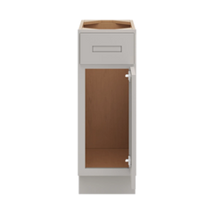 CNC Luxor 5-Piece Misty Grey 12" W Single Door Vanity Base Cabinet