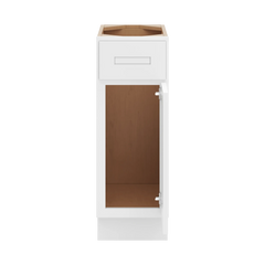 CNC Luxor 5-Piece White 12" W Single Door Vanity Base Cabinet