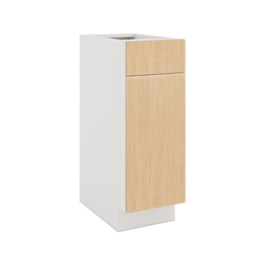 Modernform Cabinet Natural Oak 12" W X 34 1/2" H X 21" D Base 1 Door/1 Drawer