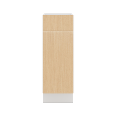 Modernform Cabinet Natural Oak 12" W X 34 1/2" H X 21" D Base 1 Door/1 Drawer