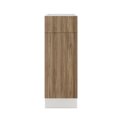 Modernform Cabinet Walnut 12" W X 34 1/2" H X 21" D Base 1 Door/1 Drawer