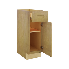Modernform Cabinet Natural Shaker 12" W X 34 1/2" H X 21" D Base 1 Door/1 Drawer