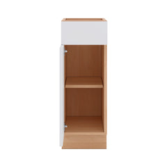 Modernform Cabinet Matte White 12" W X 34 1/2" H X 21" D Base 1 Door/1 Drawer