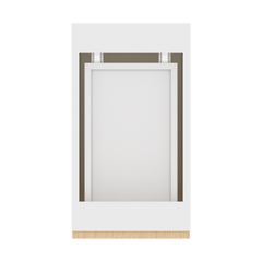 Modernform Cabinet Natural Oak 12" W X 34 1/2" H X 21" D Base 1 Door/1 Drawer