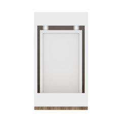 Modernform Cabinet Walnut 12" W X 34 1/2" H X 21" D Base 1 Door/1 Drawer