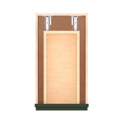 Modernform Cabinet Slim Sage Green 12" W X 34 1/2" H X 21" D Base 1 Door/1 Drawer