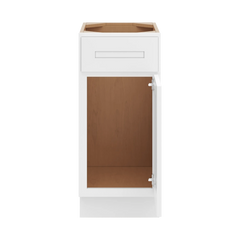 CNC Luxor 5-Piece White 15" W Single Door Vanity Base Cabinet