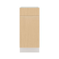 Modernform Cabinet Natural Oak 15" W X 34 1/2" H X 21" D Base 1 Door/1 Drawer