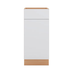 Modernform Cabinet Matte White 15" W X 34 1/2" H X 21" D Base 1 Door/1 Drawer