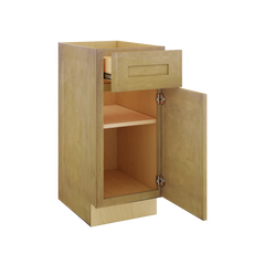 Modernform Cabinet Natural Shaker 15" W X 34 1/2" H X 21" D Base 1 Door/1 Drawer