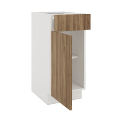 Modernform Cabinet Walnut 15" W X 34 1/2" H X 21" D Base 1 Door/1 Drawer