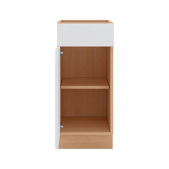 Modernform Cabinet Matte White 15" W X 34 1/2" H X 21" D Base 1 Door/1 Drawer