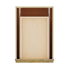 Modernform Cabinet Natural Shaker 15" W X 34 1/2" H X 21" D Base 1 Door/1 Drawer