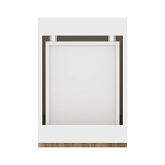Modernform Cabinet Walnut 15" W X 34 1/2" H X 21" D Base 1 Door/1 Drawer