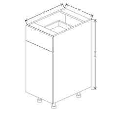 Fabuwood Ovela Catalina Nocce 1 15" W X 34 1/2" H X 21" D Single Door Vanity Base Cabinet