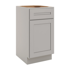 CNC Luxor 5-Piece Misty Grey 18" W Single Door Vanity Base Cabinet