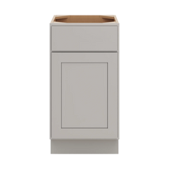 CNC Luxor Misty Grey 18" W Single Door Vanity Base Cabinet