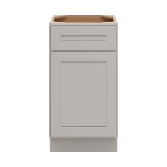CNC Luxor 5-Piece Misty Grey 18" W Single Door Vanity Base Cabinet
