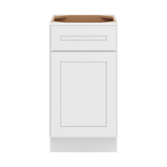 CNC Luxor 5-Piece White 18" W Single Door Vanity Base Cabinet