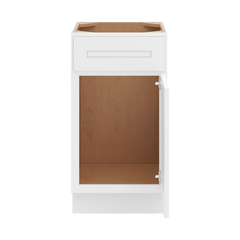 CNC Luxor 5-Piece White 18" W Single Door Vanity Base Cabinet