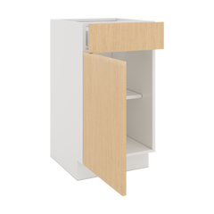 Modernform Cabinet Natural Oak 18" W X 34 1/2" H X 21" D Base 1 Door/1 Drawer
