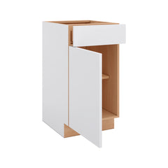 Modernform Cabinet Matte White 18" W X 34 1/2" H X 21" D Base 1 Door/1 Drawer