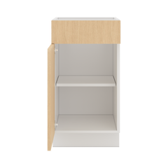 Modernform Cabinet Natural Oak 18" W X 34 1/2" H X 21" D Base 1 Door/1 Drawer