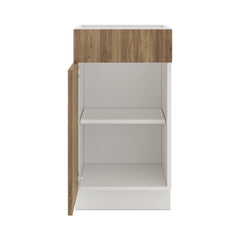 Modernform Cabinet Walnut 18" W X 34 1/2" H X 21" D Base 1 Door/1 Drawer