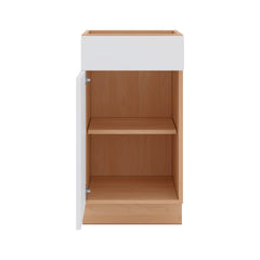 Modernform Cabinet Matte White 18" W X 34 1/2" H X 21" D Base 1 Door/1 Drawer