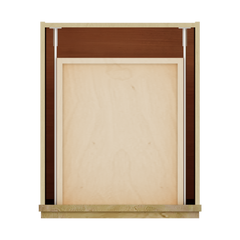 Modernform Cabinet Natural Shaker 18" W X 34 1/2" H X 21" D Base 1 Door/1 Drawer