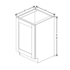 Fabuwood Allure Galaxy Cobblestone 21" W X 34 1/2" H X 21" D Full Height Single Door Cabinet