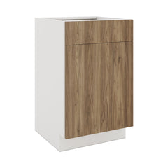 Modernform Cabinet Walnut 21" W X 34 1/2" H X 21" D Base 1 Door/1 Drawer