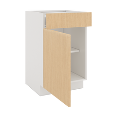 Modernform Cabinet Natural Oak 21" W X 34 1/2" H X 21" D Base 1 Door/1 Drawer