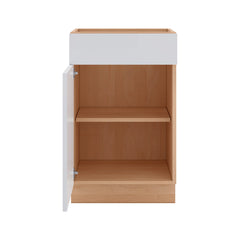 Modernform Cabinet Gloss White 21" W X 34 1/2" H X 21" D Base 1 Door/1 Drawer