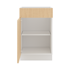 Modernform Cabinet Natural Oak 21" W X 34 1/2" H X 21" D Base 1 Door/1 Drawer