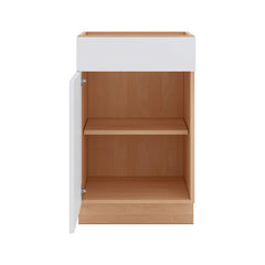 Modernform Cabinet Matte White 21" W X 34 1/2" H X 21" D Base 1 Door/1 Drawer