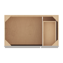 CNC Luxor 5-Piece Misty Grey 36" W 3 Door Vanity Base Cabinet